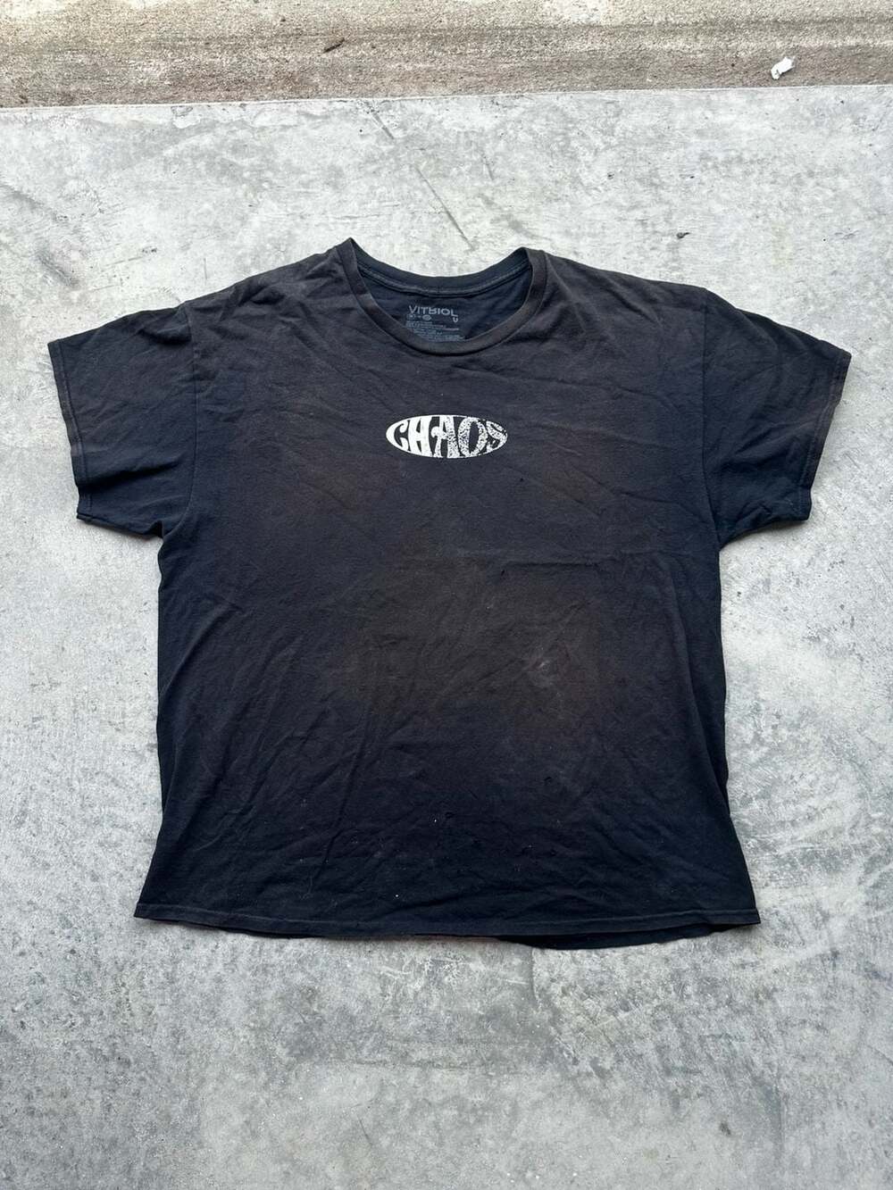 Vitriol Chaos T-Shirt Size L Black